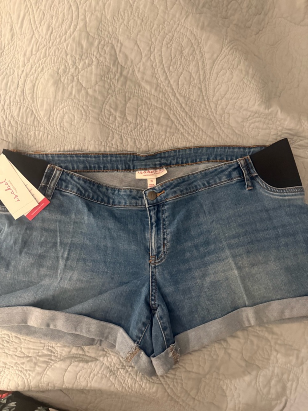 Isabel Maternity by Ingrid & Isabel Blue Denim Jean Shorts
